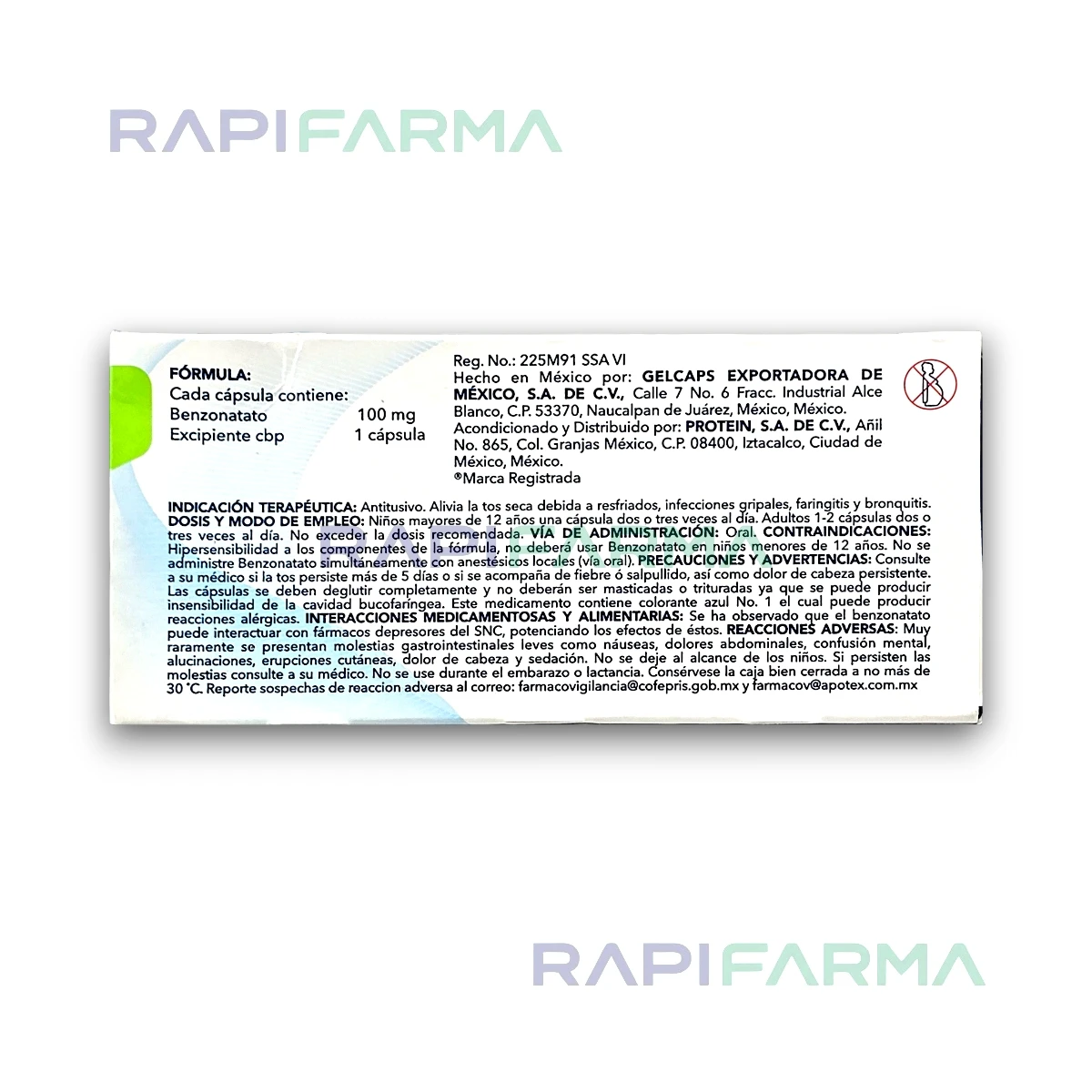 Benzonatato 100mg 20cap (Apotex) imagen 2