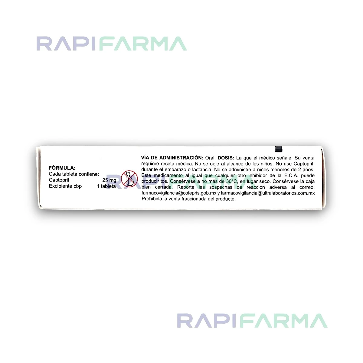 Captopril  25mg 30tab imagen 2