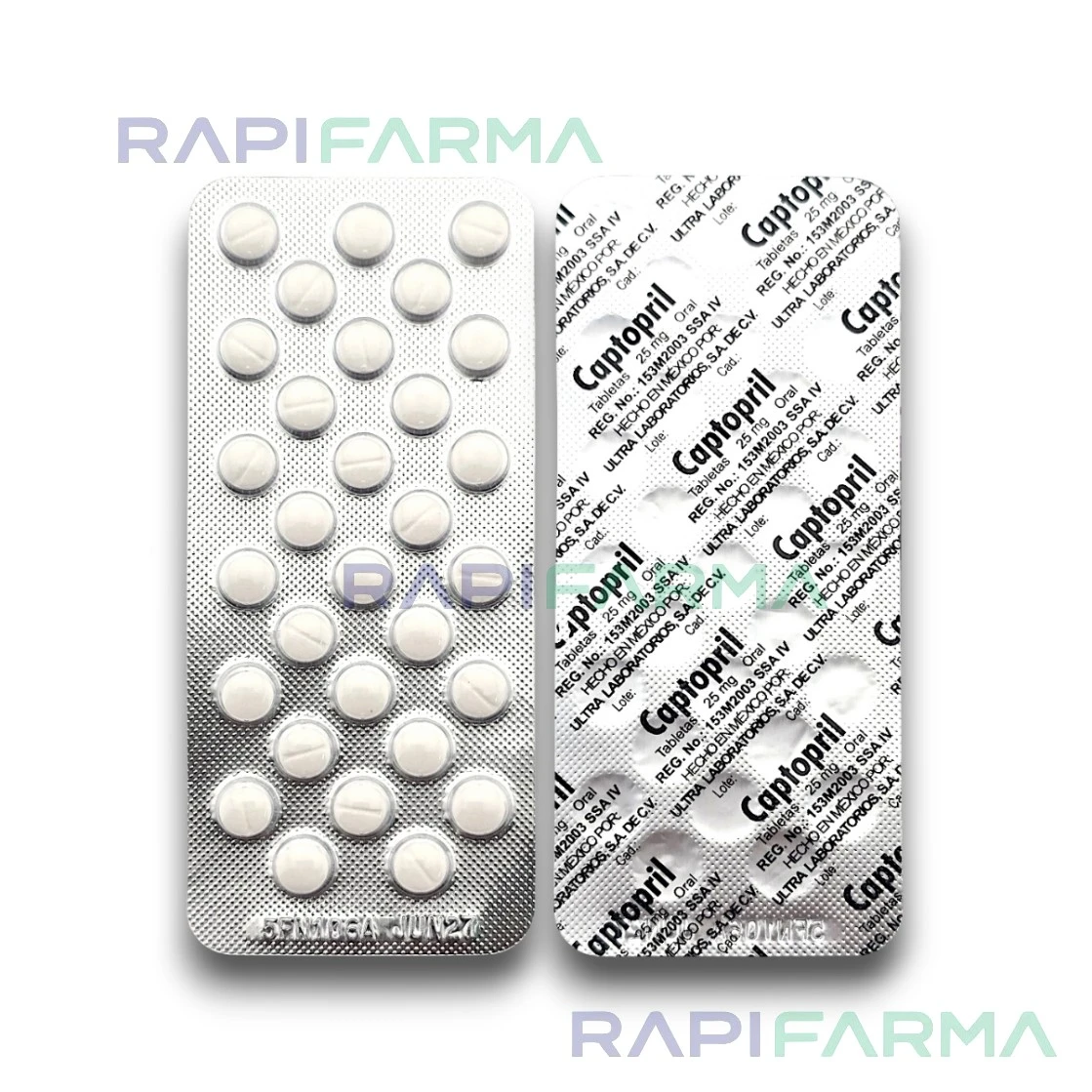 Captopril  25mg 30tab imagen 3