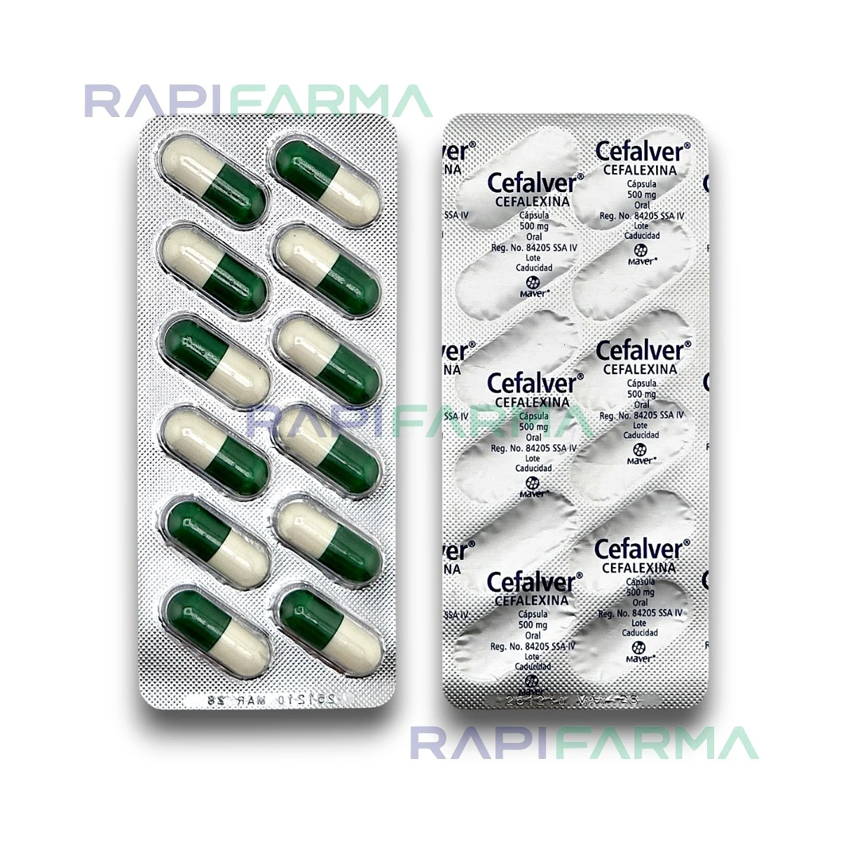 Cefalexina 500mg 12cap (Cefalver) imagen 3