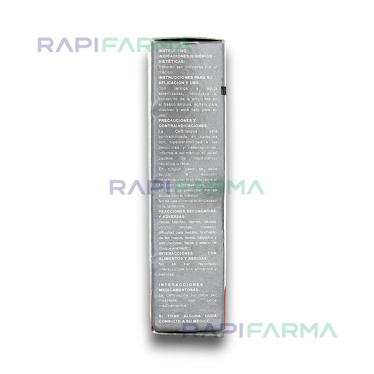 Ceftriaxona 1g iny (Rosefin Beadvance) imagen 3