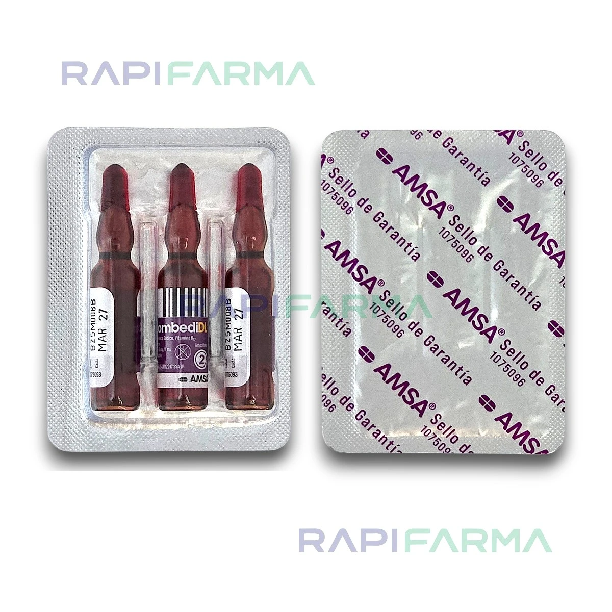 Complejo B, Diclofenaco, Lidocaína INY 3dosis (Combedi DL) imagen 5