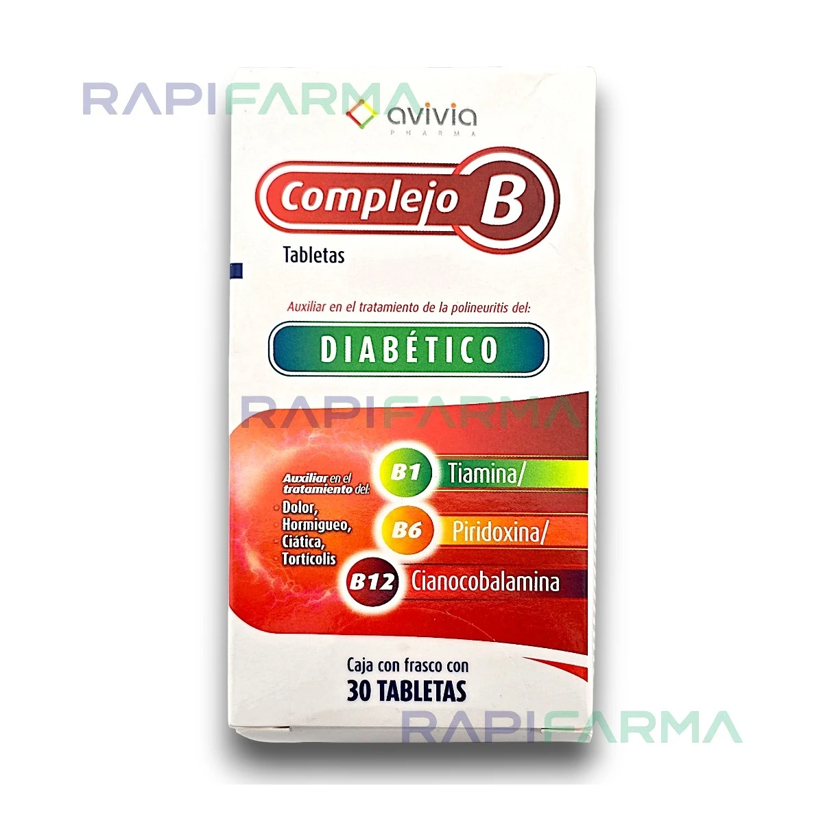 Complejo B (B1 B6 B12) 30tab Diabético
