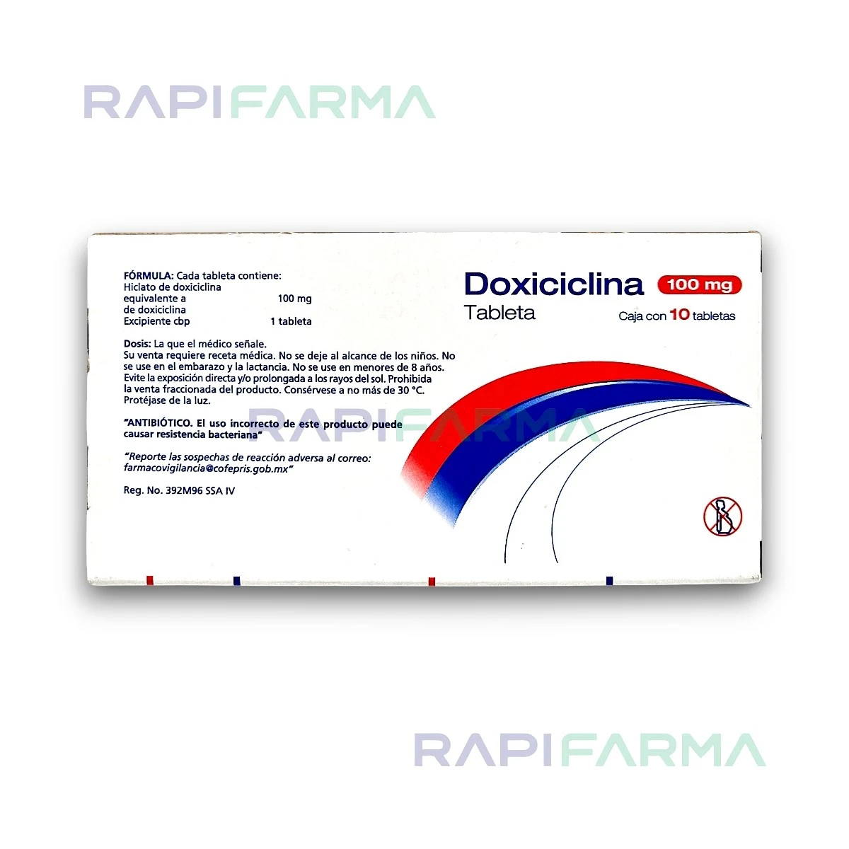 Doxiciclina 100mg 10tab imagen 2
