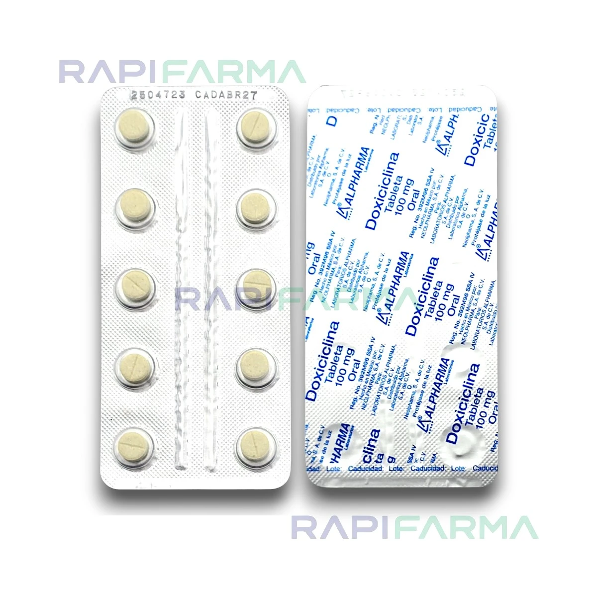 Doxiciclina 100mg 10tab imagen 3