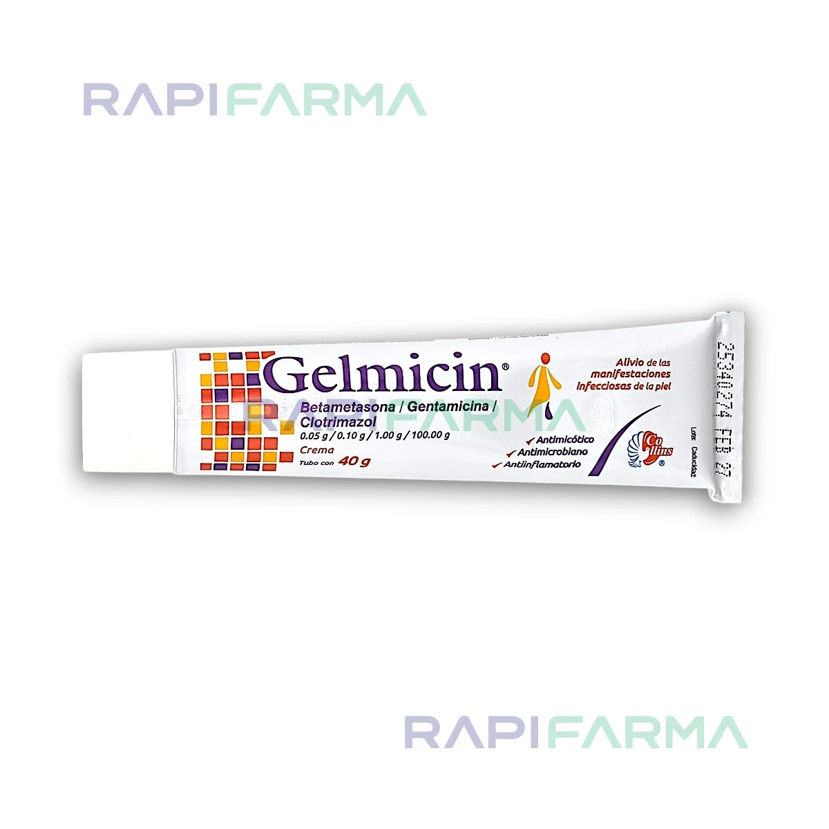 Betametasona, Gentamicina y Clotrimazol 40g(Gelmicin) imagen 3