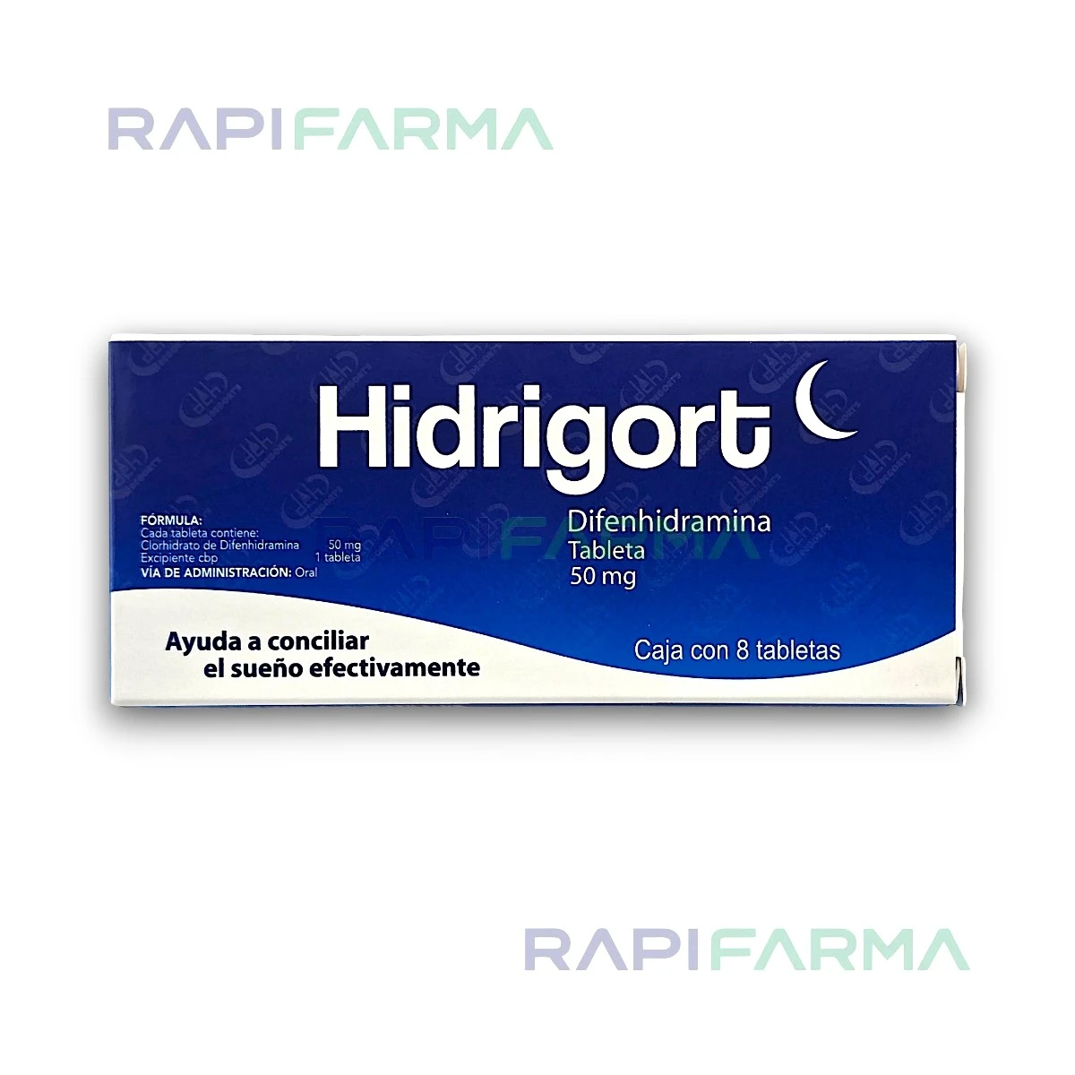 Difenhidramina 50mg 8tab (Hidrigort Benadrilina)