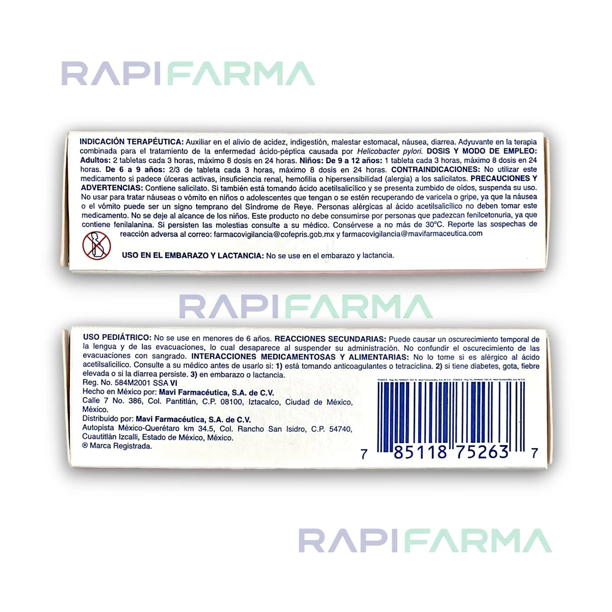 Itamol (Peptobismol) 262 mg imagen 2