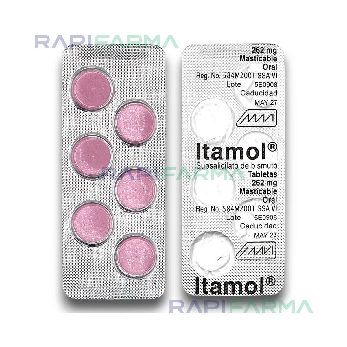 Itamol (Peptobismol) 262 mg imagen 3