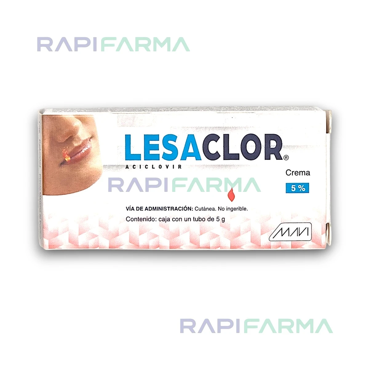 Aciclovir Crema 5% 5g (Lesaclor)