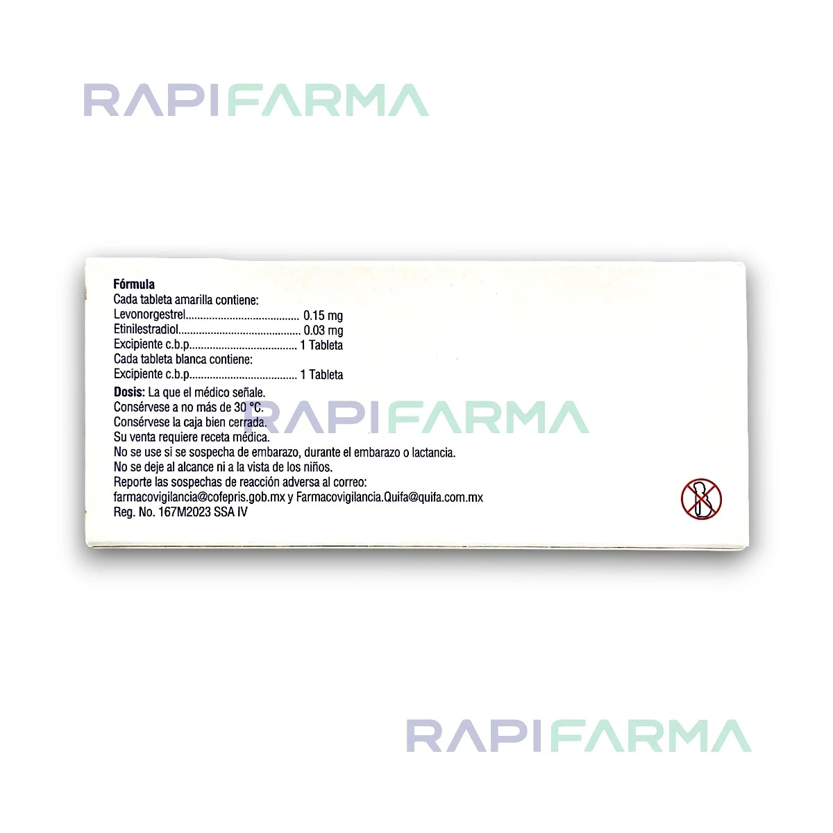 Levonorgestrel / Etinilestradiol 28tab (Anticonceptivo) imagen 2
