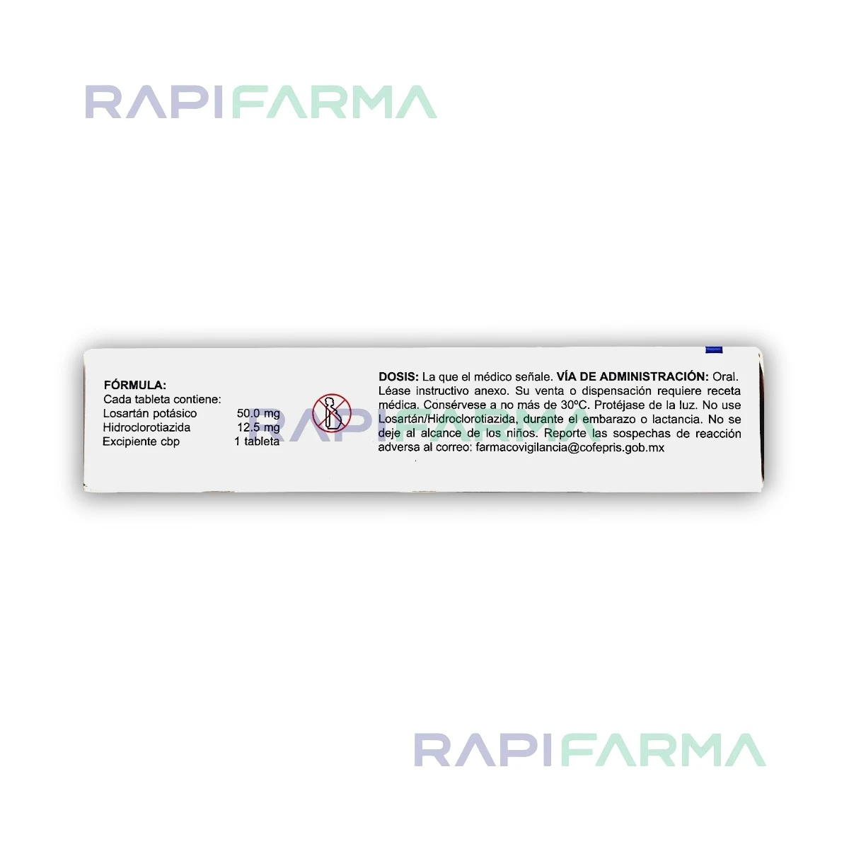 Losartán / Hidroclorotiazida 50 mg / 12.5 mg imagen 2