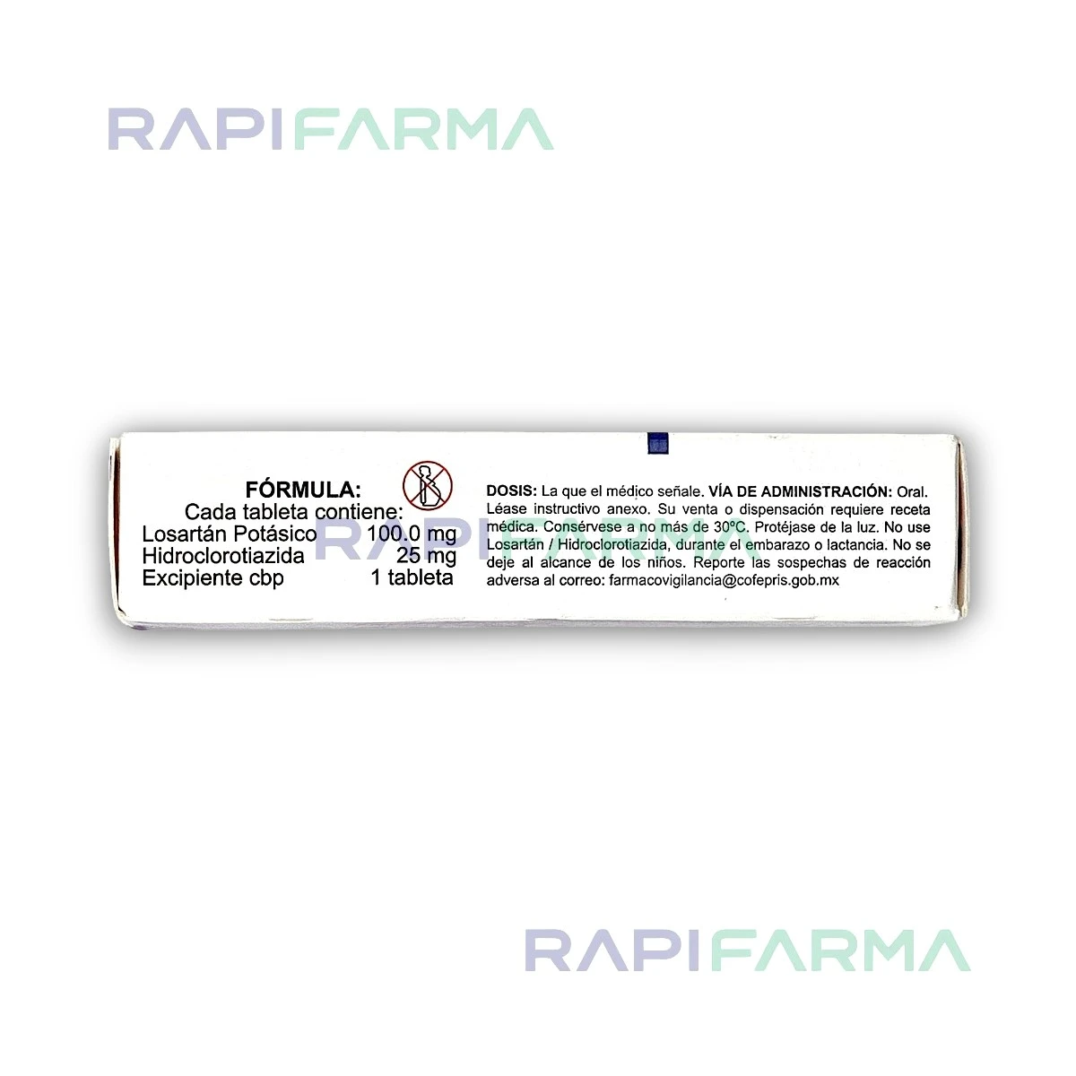 Losartán / Hidroclorotiazida 100 mg / 25 mg imagen 2