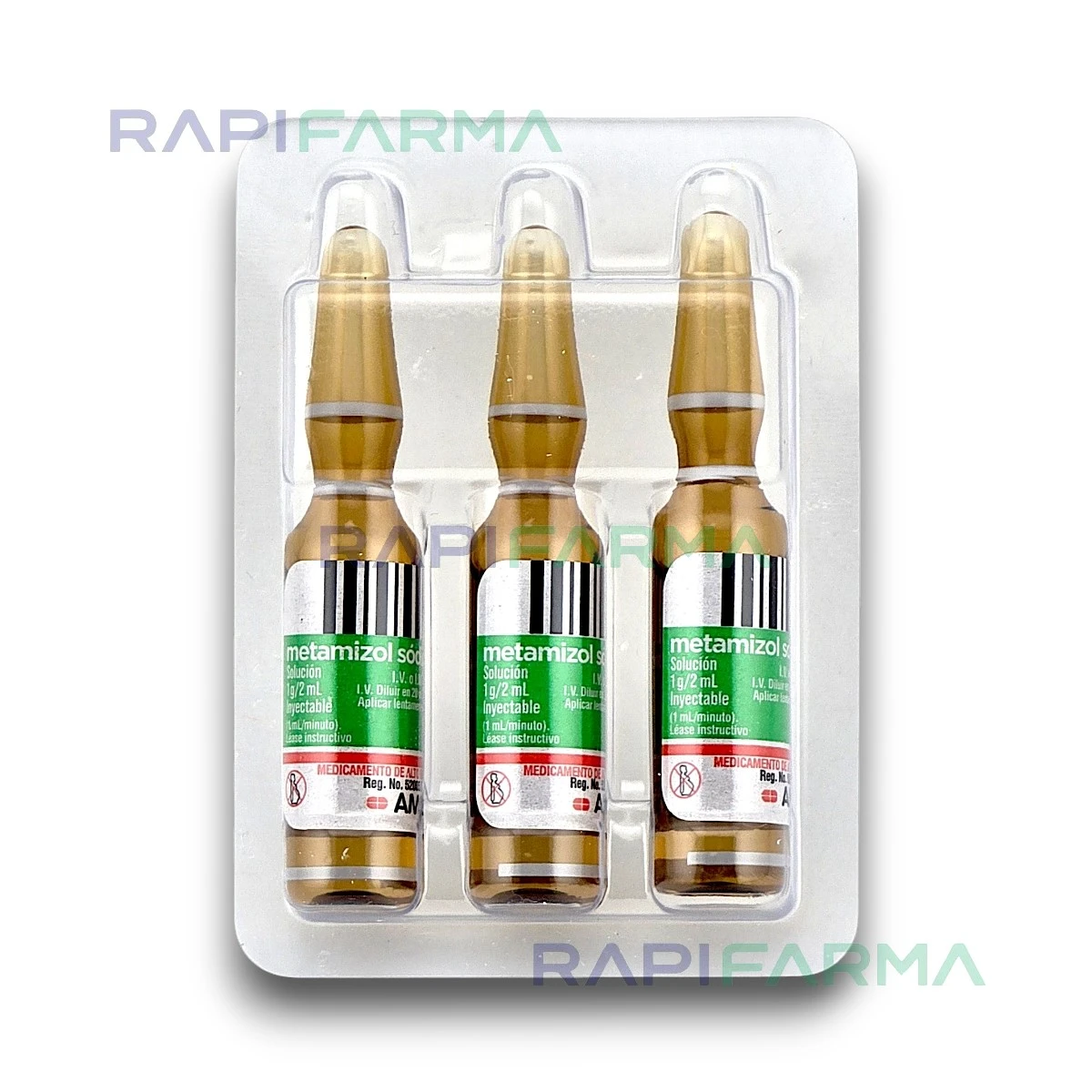 Metamizol Sódico Solución Inyectable 1 g imagen 3