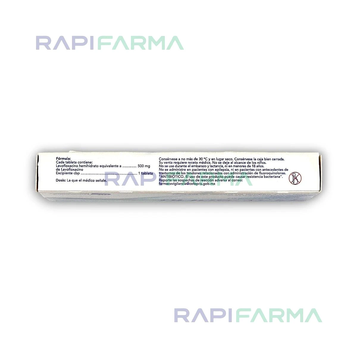 Levofloxacino 500mg 7tab  (Proxsaflo) imagen 2