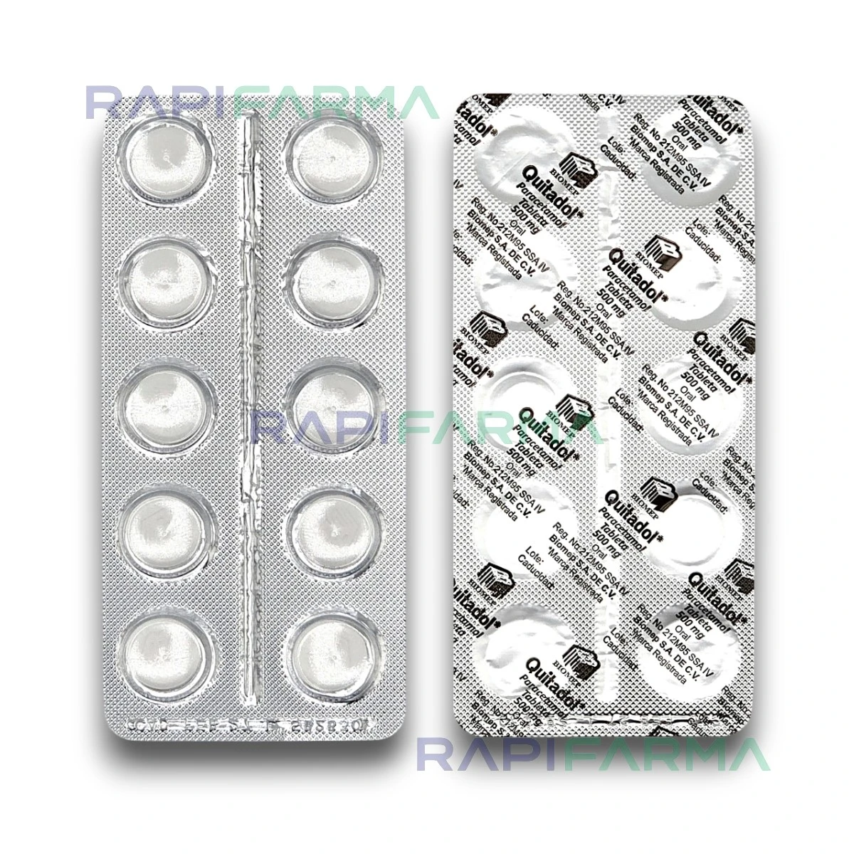 Quitadol (Paracetamol) 500mg imagen 3