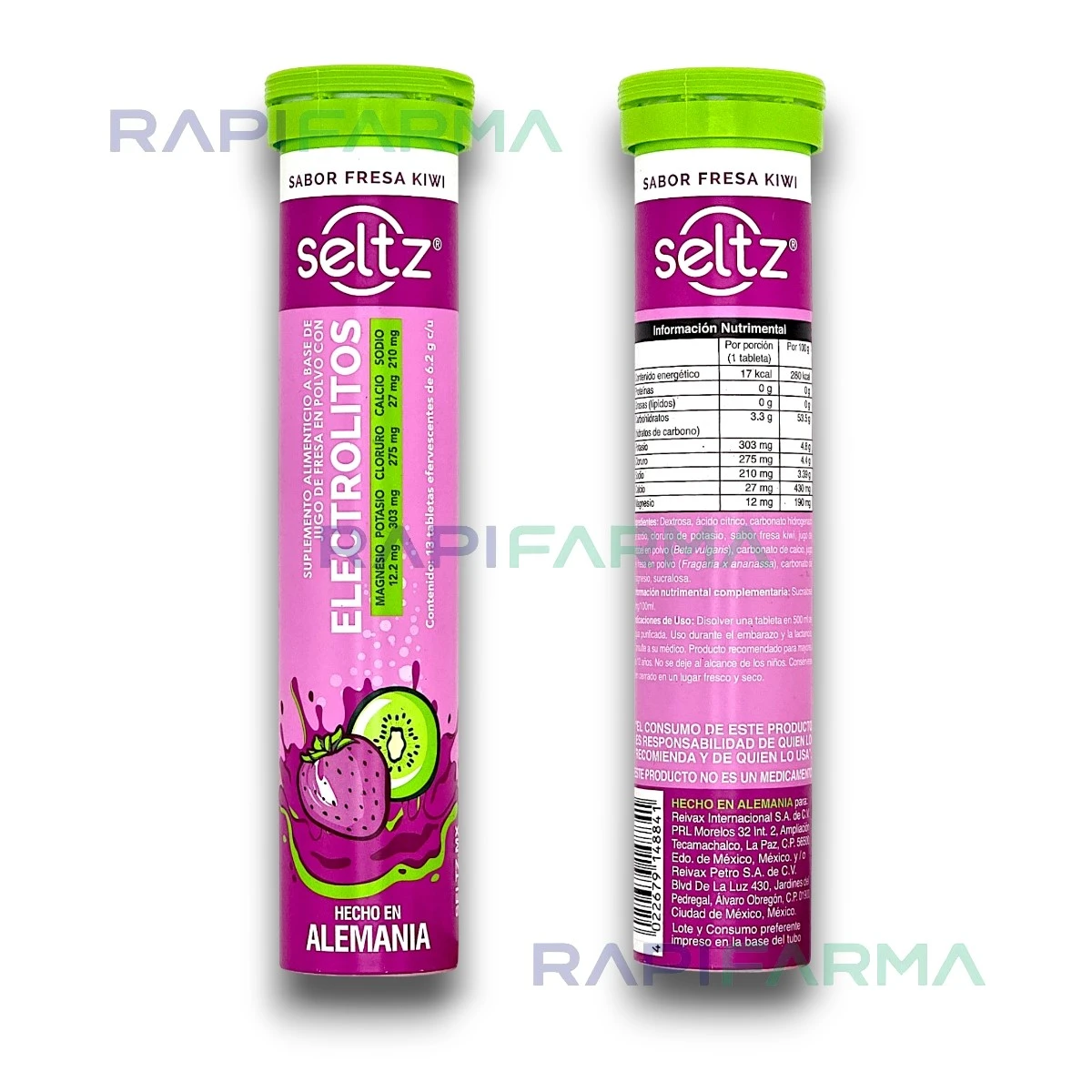 Electrolitos Sabor Fresa Kiwi (sales de rehidratación)