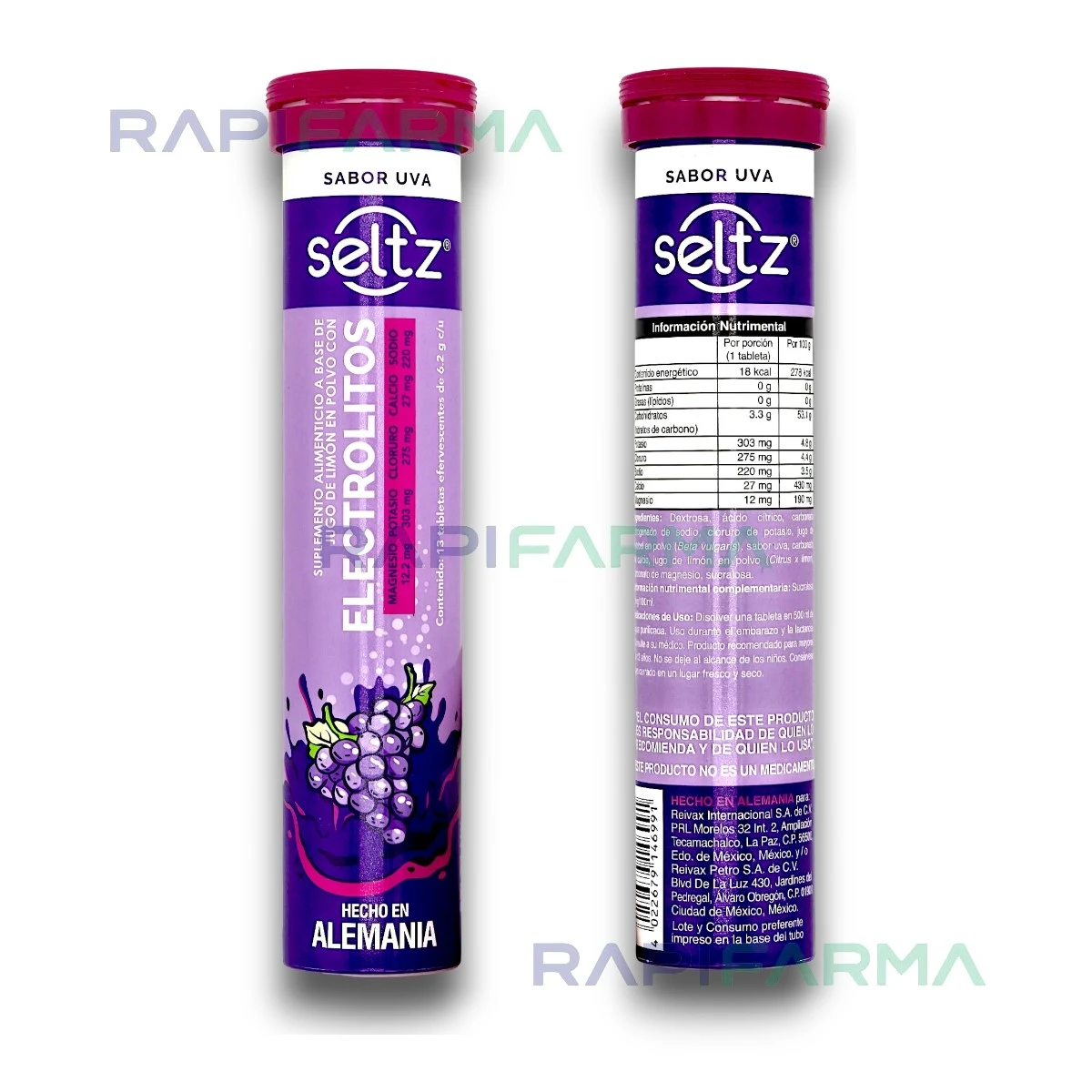 Electrolitos Sabor Uva (sales de rehidratación)