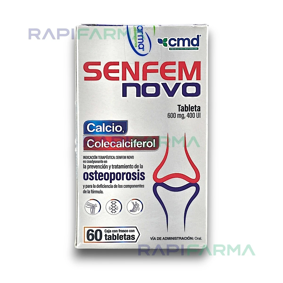 Calcio / Vitamina D3 60tab  (Senfem Novo)