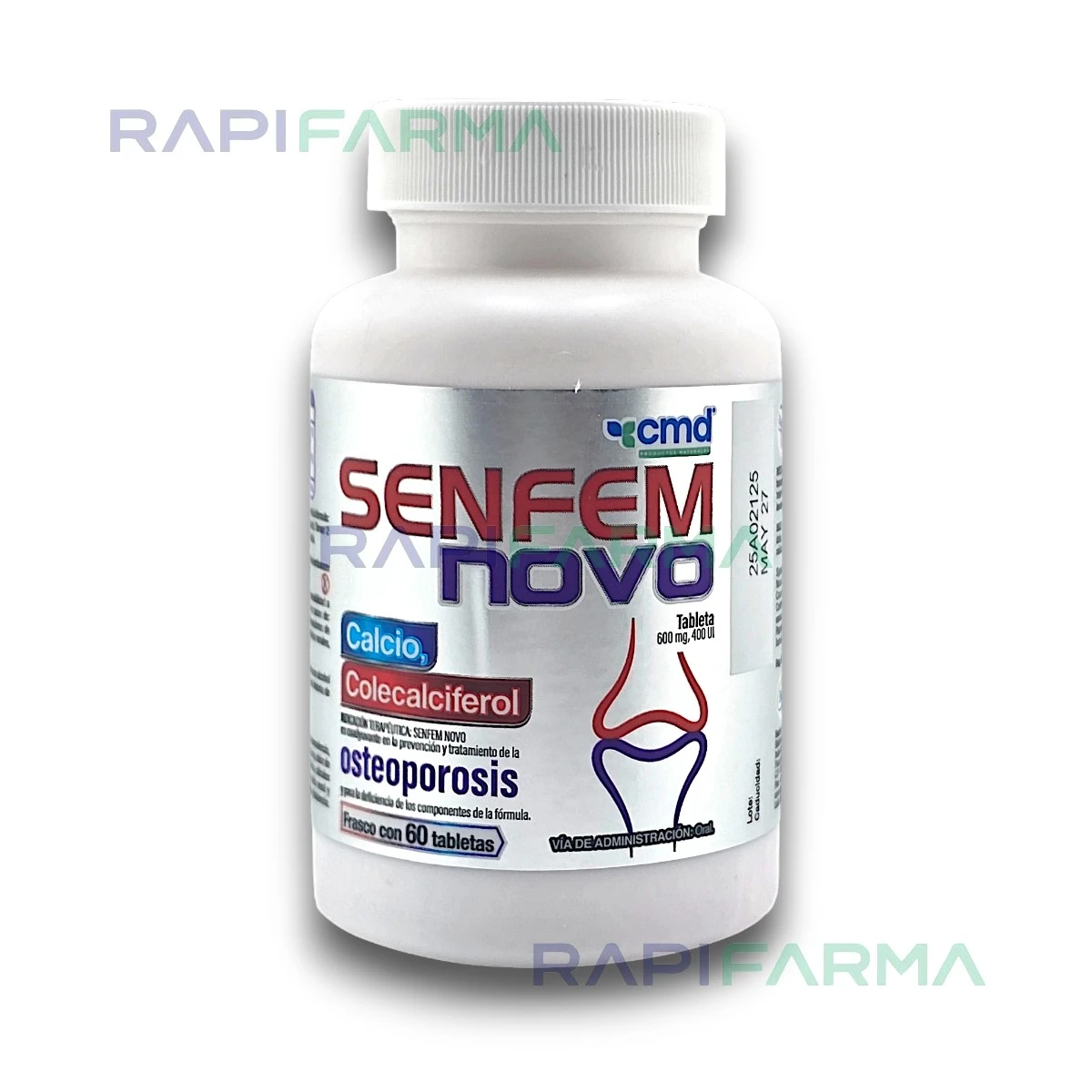 Calcio / Vitamina D3 60tab  (Senfem Novo) imagen 3