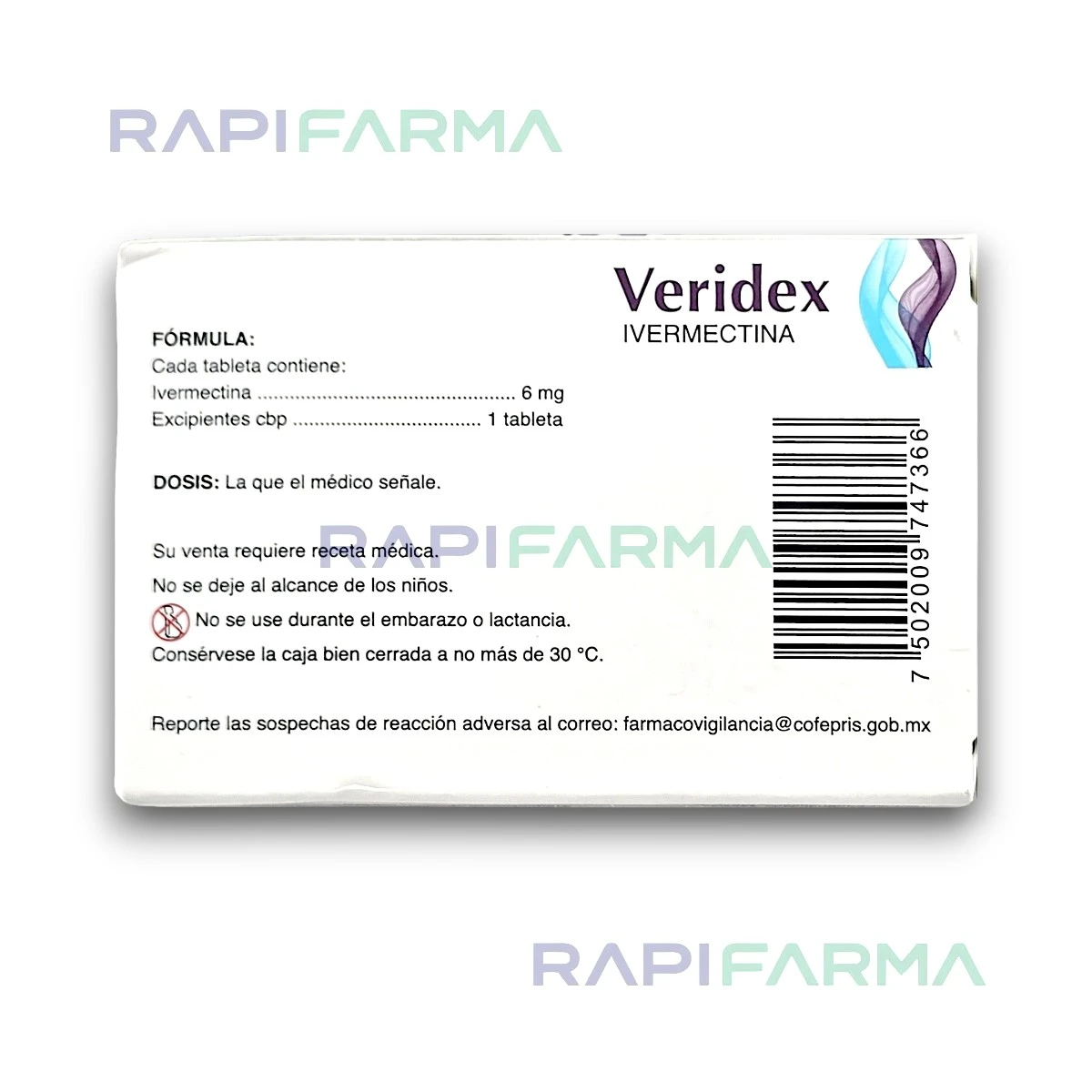 Veridex Tabletas (Ivermectina)  6 mg imagen 2