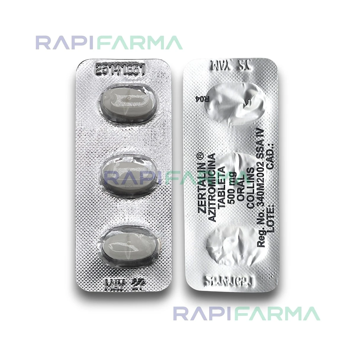 Azitromicina 500mg 3tab (Zertalin) imagen 3