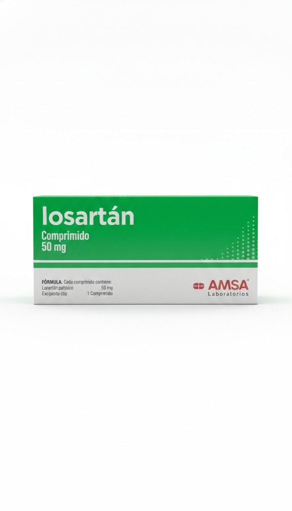 Losartan 50 mg, 30 tablets (Amsa)