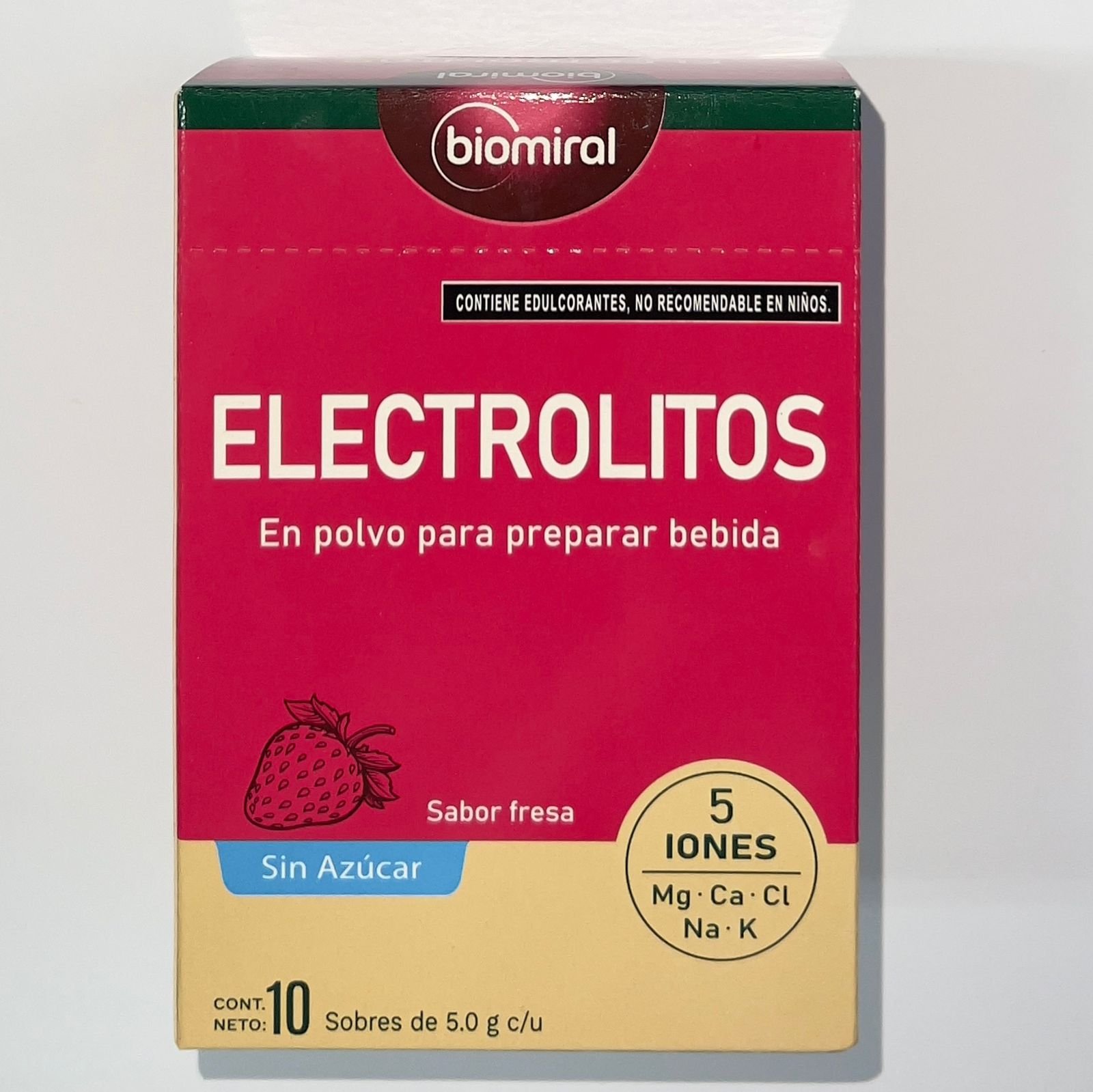 Sales de Rehidratación de Fresa 10 sobres (Biomeral)