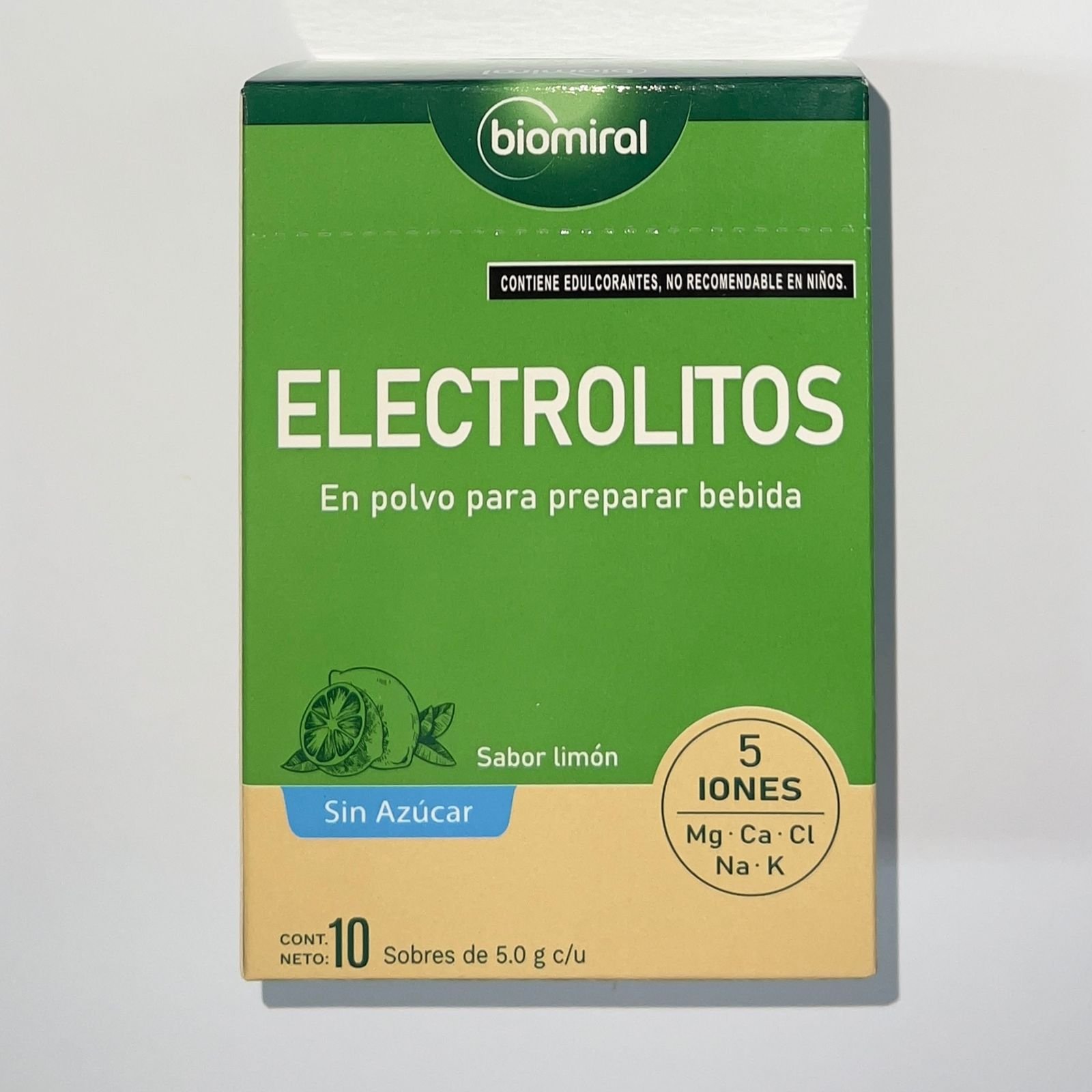 Lemon-Flavored Rehydration Salts, 10 packets (Biomeral)